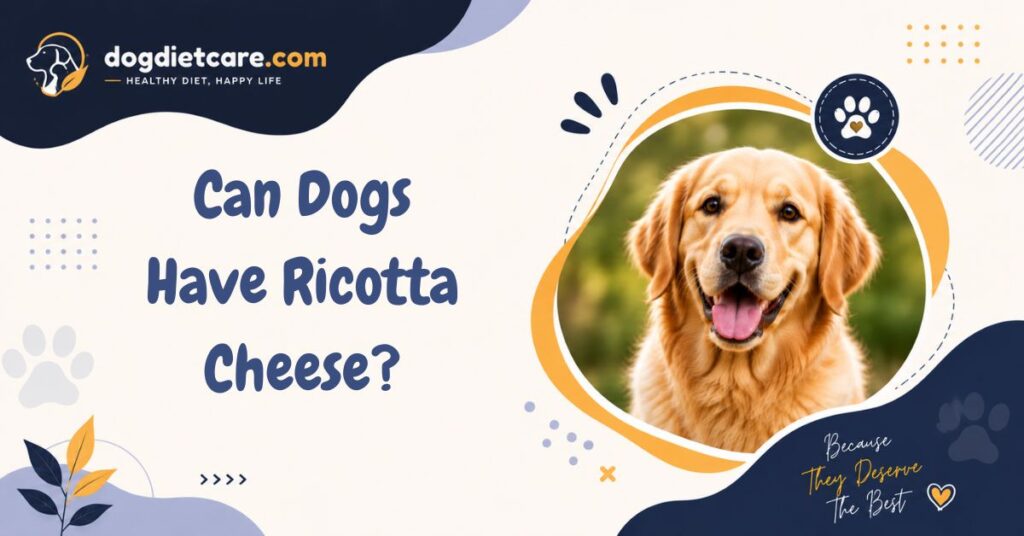 Can Dogs Have Ricotta Cheese?