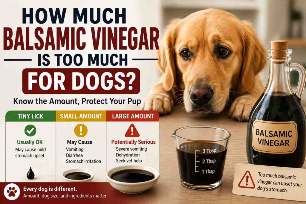 How Much Balsamic Vinegar Is Too Much for Dogs?