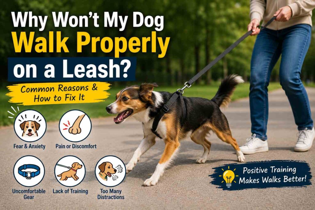 Why Won’t My Dog Walk Properly on a Leash?